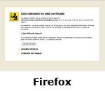 Aviso de seguridad Firefox (Se abrir en una nueva ventana)